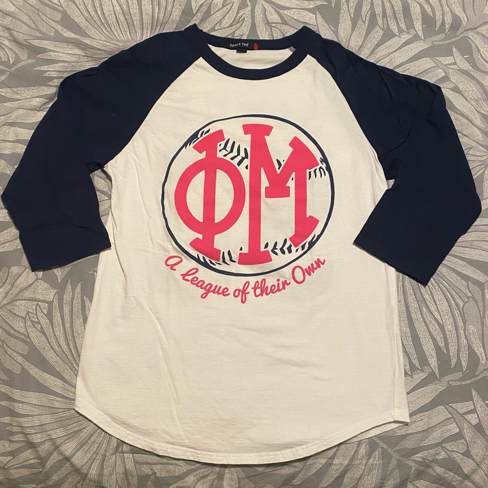 Phi Mu Baseball Tee